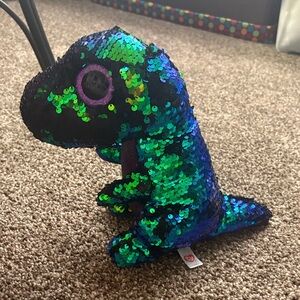 Ty Colorful Sequin Dinosaur Plush